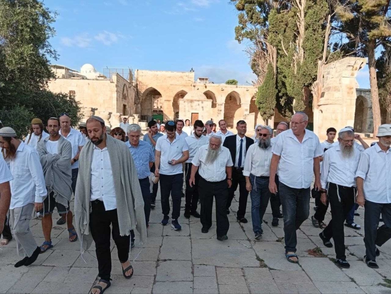 تصعيد بالقدس: 1317 مستوطناً يقتحمون الأقصى ويؤدون طقوساً تلمودية بحماية الاحتلال