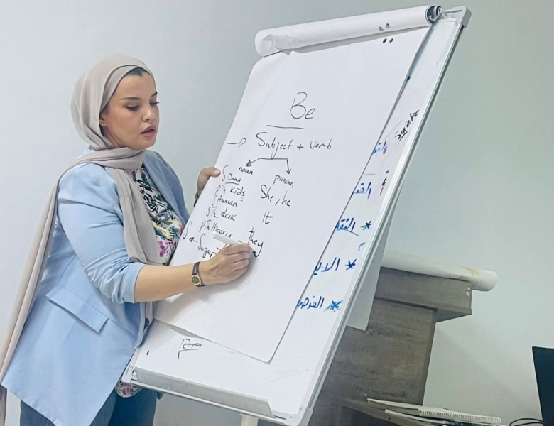 اختتام برنامج اللغة الإنجليزية للباحثين عن عمل في مركز شباب وشابات الزرقاء النموذجي